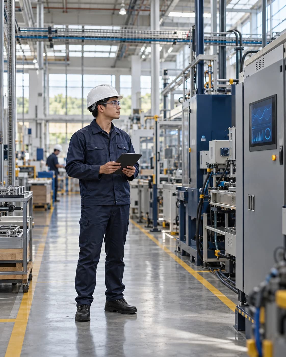 An engineer and operational infrastructure in a Philippine manufacturing facility